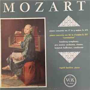 Mozart, Ingrid Haebler, Pro Musica Orchestra, Vienna, Heinrich Hollreiser,  ...