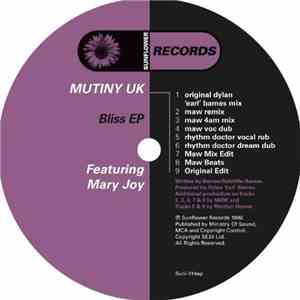 Mutiny UK Featuring Mary Joy - Bliss EP
