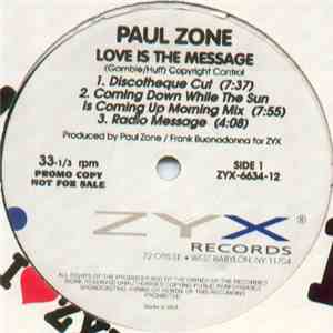 Paul Zone - Love Is The Message