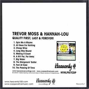 Trevor Moss & Hannah-Lou - Quality First, Last & Forever!