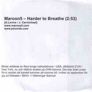 Maroon5 - Harder To Breathe