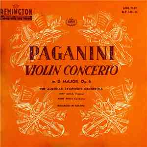 Paganini / Austrian Symphony Orchestra, Ivry Gitlis, Kurt Woss - Violin Con ...