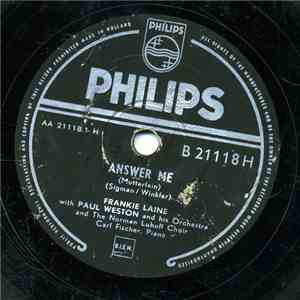 Frankie Laine - Answer Me / Blowing Wild (The Ballad Of Black Gold)