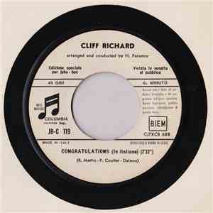 Cliff Richard / Al Bano - Congratulations (In Italiano) / Il Ragazzo Che So ...