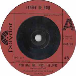 Lynsey De Paul - You Give Me Those Feelings / Beautiful