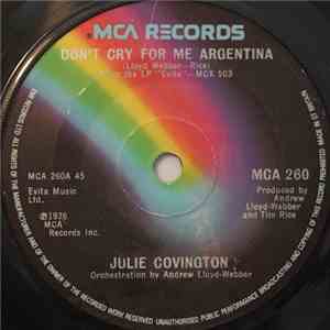 Julie Covington - Don't Cry For Me Argentina