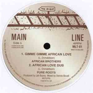 African Brothers  / Robert Emanuel - Gimme Gimme African Love / You Can´t Push I Over