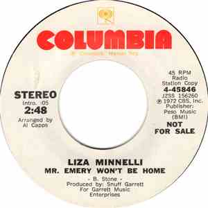 Liza Minnelli - Mr. Emery Won't Be Home