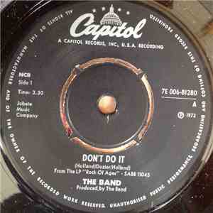 The Band - Don't Do It