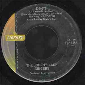 The Johnny Mann Singers - Don't / Love Me