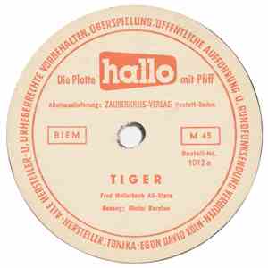 Fred Hollerbach All-Stars - Tiger / Blues In Melancholy
