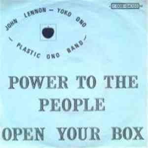 John Lennon / Yoko Ono / Plastic Ono Band - Power To The People