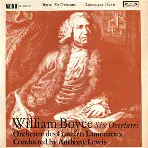 William Boyce - Orchestre Des Concerts Lamoureux Conducted By Anthony Lewis ...