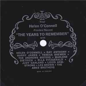 Helen O'Connell, Ray Anthony, Harry James , Teresa Brewer, The Andrews Sisters, Marlene Dietrich, Ella Fitzgerald, Judy Garland, Louis Armstrong, Les Brown, The Ames Brothers - Your Helen O'Connell Preview Record 