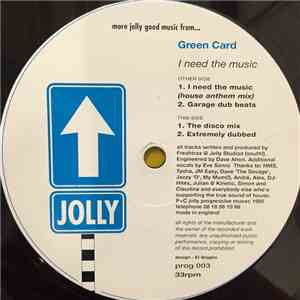 Green Card - I Need The Music