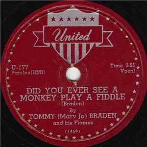Tommy (Mary Jo) Braden And His Flames - Did You Ever See A Monkey Play A Fi ...