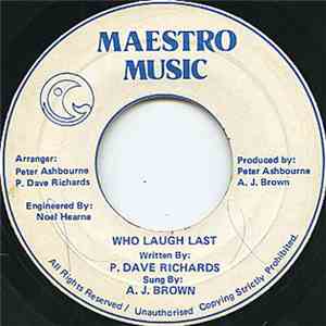 A. J. Brown - Who Laugh Last