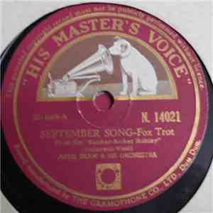 Artie Shaw And His Orchestra - September Song / Little Jazz