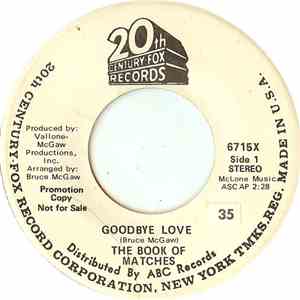The Book Of Matches - Goodbye Love