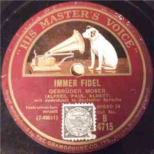 Gebrüder Moser / Alfred Moser - Immer Fidel / Der Einsiedler