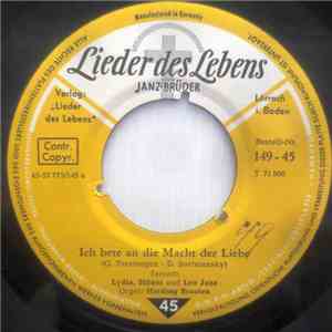 Lydia, Hildor Und Leo Janz - Ich Bete An Die Macht Der Liebe