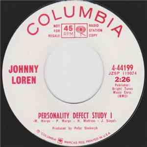 Johnny Loren - Personality Defect Study I / She Wouldn't Hurt A Fly