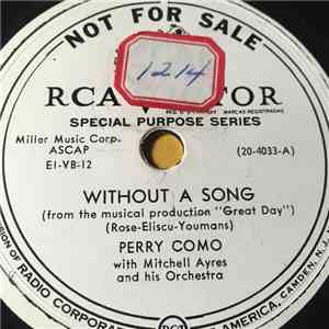 Perry Como - Without A Song / More Than You Know
