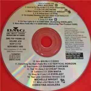 Various - BMG Pop Promo CD Volume #58