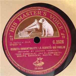 Carlo Sabajno, Chorus And Orchestra Of La Scala, Gaetano Donizetti - Prelud ...