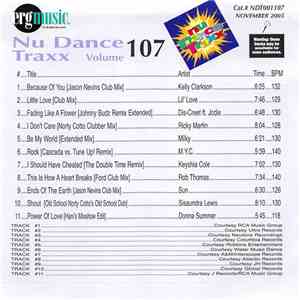 Various - Nu Dance Traxx Volume 107
