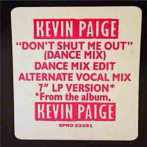 Kevin Paige - Don't Shut Me Out