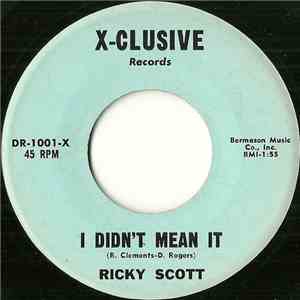 Ricky Scott - I Didn't Mean It / Darling, Darlin