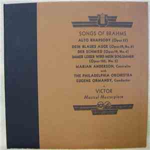 Brahms - Marian Anderson, The Philadelphia Orchestra, Eugene Ormandy - Song ...