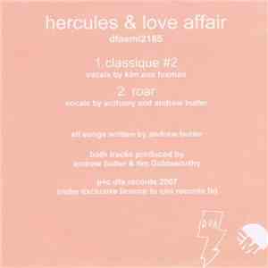 Hercules & Love Affair - Classique #2 / Roar