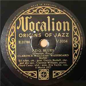 Clarence Williams' Washboard Band - Cushion Foot Stomp / P.D.Q. Blues