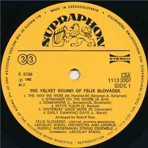 Felix Slováček - The Velvet Sound Of Felix Slováček