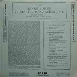 Ernest Bloch, Johana Harris With The Walden String Quartet - Quintet For Pi ...