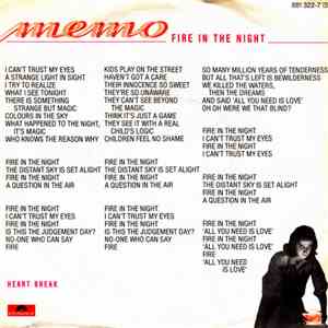 Memo  - Fire In The Night