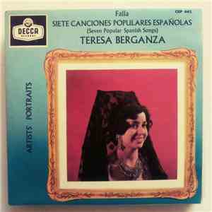 Falla - Teresa Berganza - Siete Canciones Populares Espanolas (Seven Popula ...