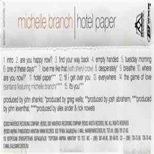 Michelle Branch - Hotel Paper