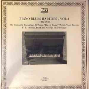 Various - Piano Blues Rarities- Vol. 1 (1926-1940)