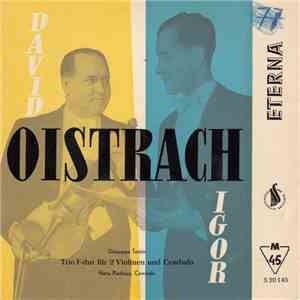 Giuseppe Tartini - David Oistrach Und Igor Oistrach, Hans Pischner - Trio-Sonate F-Dur Für Zwei Violinen Und Cembalo
