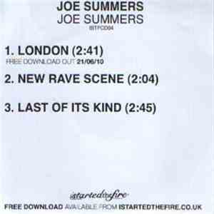 Joe Summers  - Joe Summers