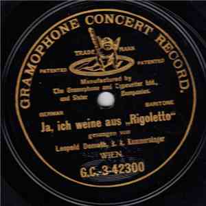 Leopold Demuth, K. K. Kammersänger / L. Demuth, K. K. Kammersänger - Ja, Ic ...