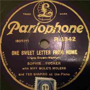 Sophie Tucker With Miff Mole's Molers And Ted Shapiro - One Sweet Letter Fr ...