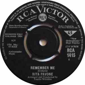 Rita Pavone - Remember Me / Just Once More