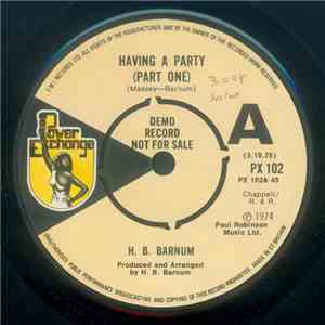 H. B. Barnum - Having A Party