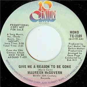 Maureen McGovern - Give Me A Reason To Be Gone