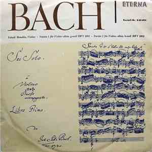 Bach, Yehudi Menuhin - Sonata 1 Für Violine Allein G-Moll BWV 1001 • Partit ...
