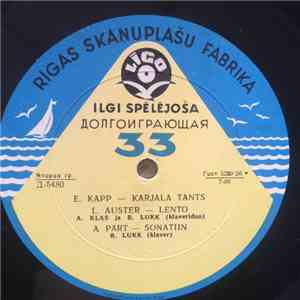 Anna Klas, Bruno Lukk - Karjala tants